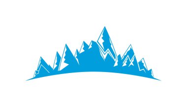 Dağlar vektör Illustration. Seyahat