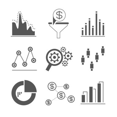 Web simgeler kümesi. vektör çizim      