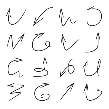 oklar vektör çizim