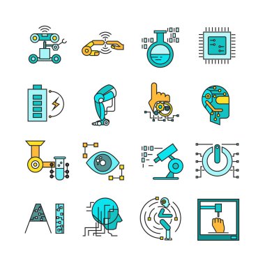 Web simgeler kümesi. vektör çizim      