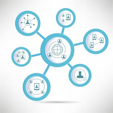 bağlantı kavramı vektör Illustration