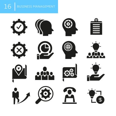 iş simgeleri kümesi, vektör illüstrasyonu