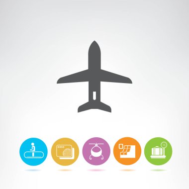 Web simgesi. Düzlemin vektör illüstrasyonu