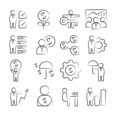 Web simgeler kümesi. vektör çizim    