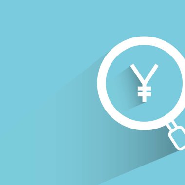 İş konsepti. Büyütücü vektör Illustration