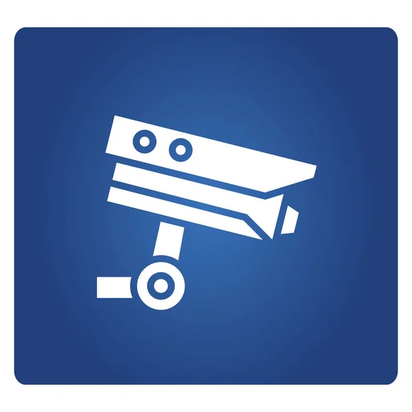 Ilustración Vectorial Señal Advertencia Cctv — Vector de stock