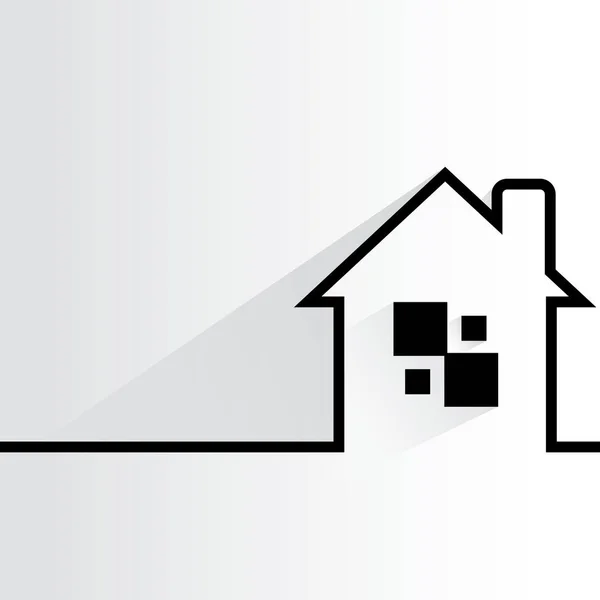 Webpictogram Vector Illustratie Van Huis Icoon — Stockvector