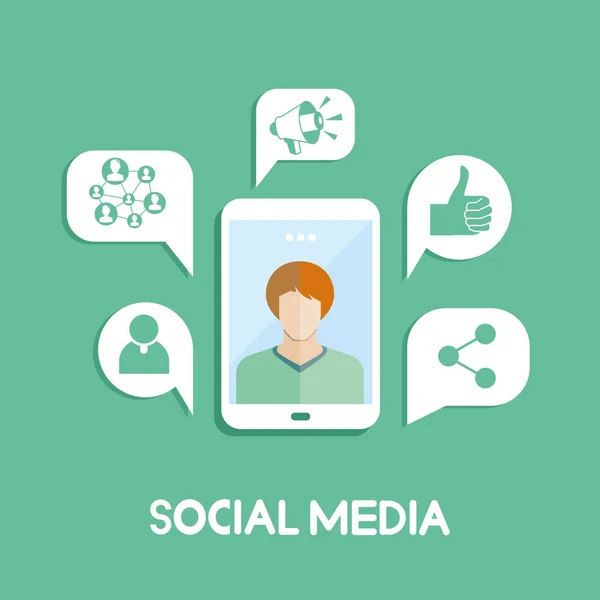 Vector Illustratie Avatar Web Pictogram Sociale Media — Stockvector