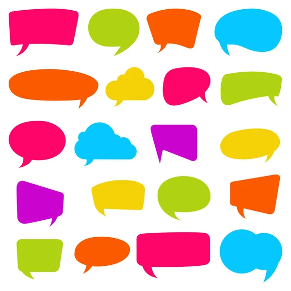 Vector Illustration Speech Bubbles — Stock Vector