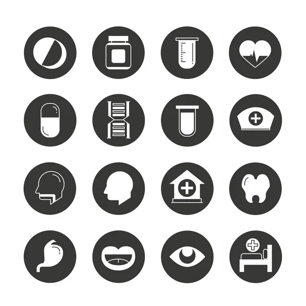 Web Icons Set Vector Illustration — Stock Vector