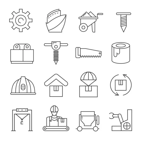 Conjunto Iconos Web Ilustración Vectorial — Vector de stock