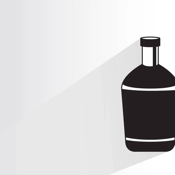 Icono Web Ilustración Vectorial Botella — Vector de stock