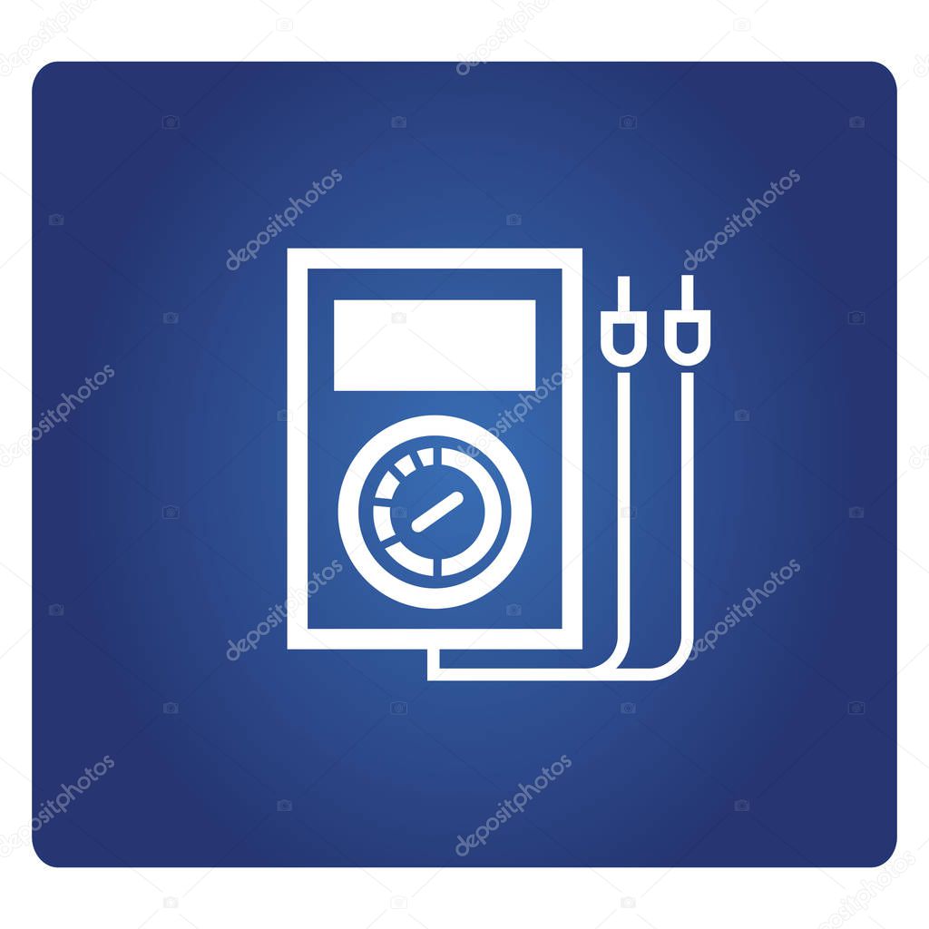 multi meter and voltmeter equipment icon