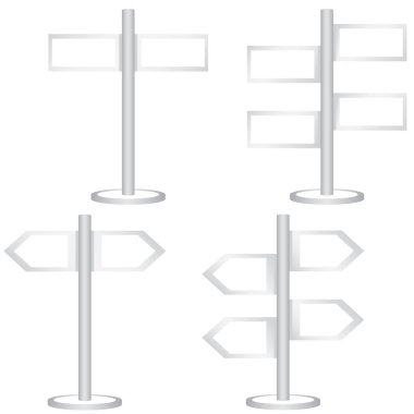 Etiketler veya afiş ayarlayın. Vektör Illustration 