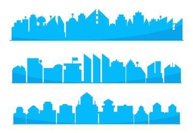 Cityscape binalar vektör Illustration