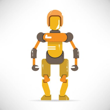 Robot simgesinin vektör illüstrasyonu 