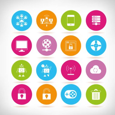 Web simgeler kümesi. vektör çizim 