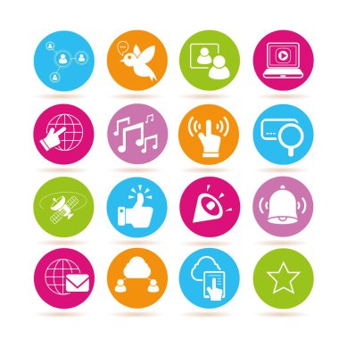 Web simgeler kümesi. vektör çizim 