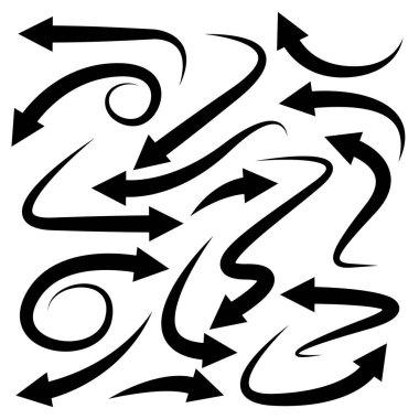 oklar vektör çizim