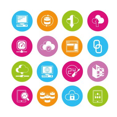 iş simgelerinin vektör illüstrasyonu 