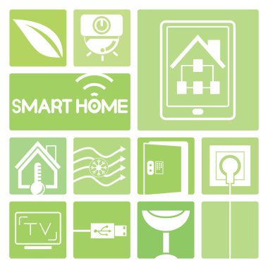 Vektör illüstrasyon. akıllı ev konsepti