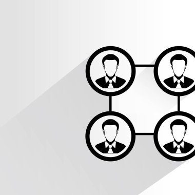 Ağ kavramı vektör çizim