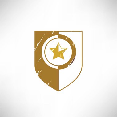 Web simgesi. Kalkanın vektör çizimi