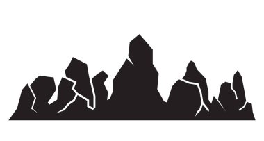 Dağlar vektör Illustration. Seyahat