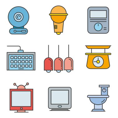 Web simgeler kümesi. vektör çizim 