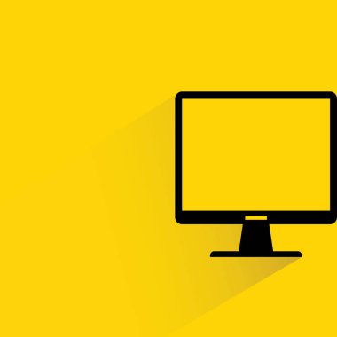 Web simgesi. Bilgisayarın vektör çizimi