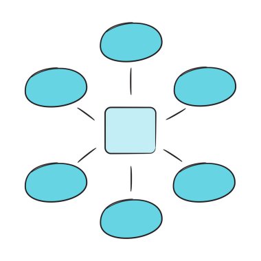 hiyerarşi kabarcıkları vektör illüstrasyon