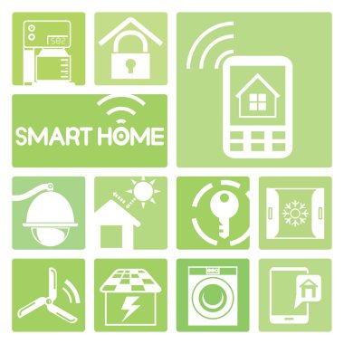 Vektör illüstrasyon. akıllı ev konsepti