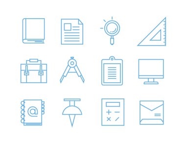 Web simgeler kümesi. vektör çizim      