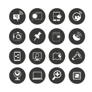 Web simgeler kümesi. vektör çizim 