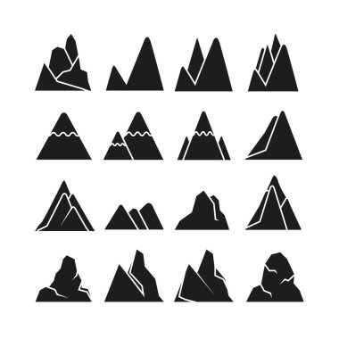 Dağlar vektör Illustration. Seyahat