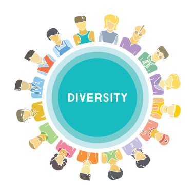 Vektör illüstrasyonu, insanlar kavramı