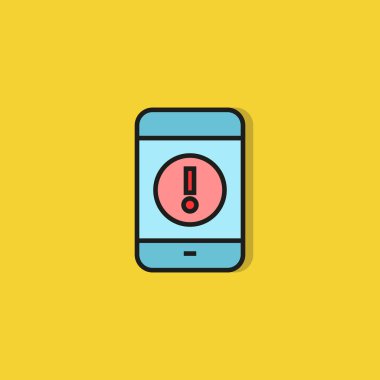 iş konsepti, akıllı telefonun vektör illüstrasyonu 