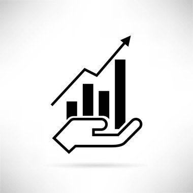 iş kavramı, grafik ile el vektör illüstrasyon 