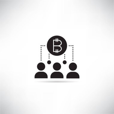 blockchain kavramının vektör illüstrasyonu