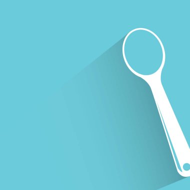 Web simgesi. Kaşığın vektör çizimi 