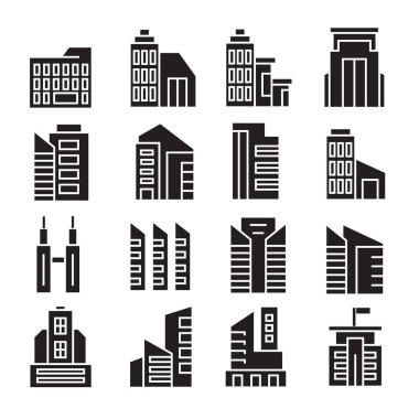 vektör çizim modern binalar