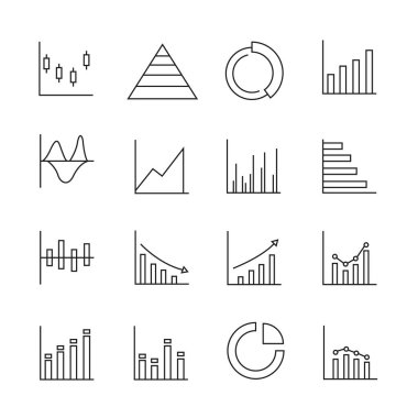 Web simgesi. Grafik simgelerinin vektör çizimi