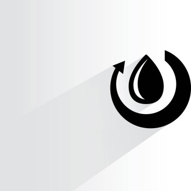 Web simgesi. Damla vektör illüstrasyon