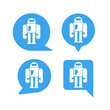 robot simgelerinin vektör illüstrasyonu