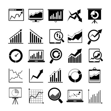 Web simgeler kümesi. vektör çizim          