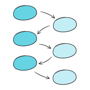 hiyerarşi kabarcıkları vektör illüstrasyon