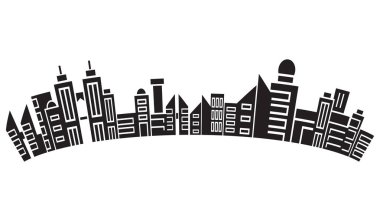 Cityscape binalar vektör Illustration