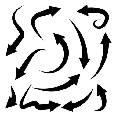 oklar vektör çizim