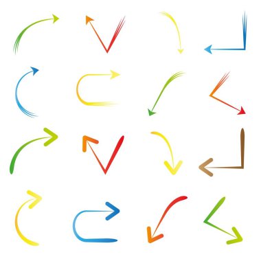 oklar vektör çizim