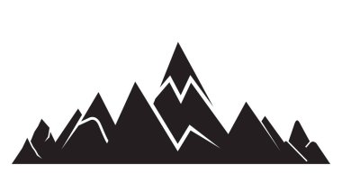 Dağlar vektör Illustration. Seyahat